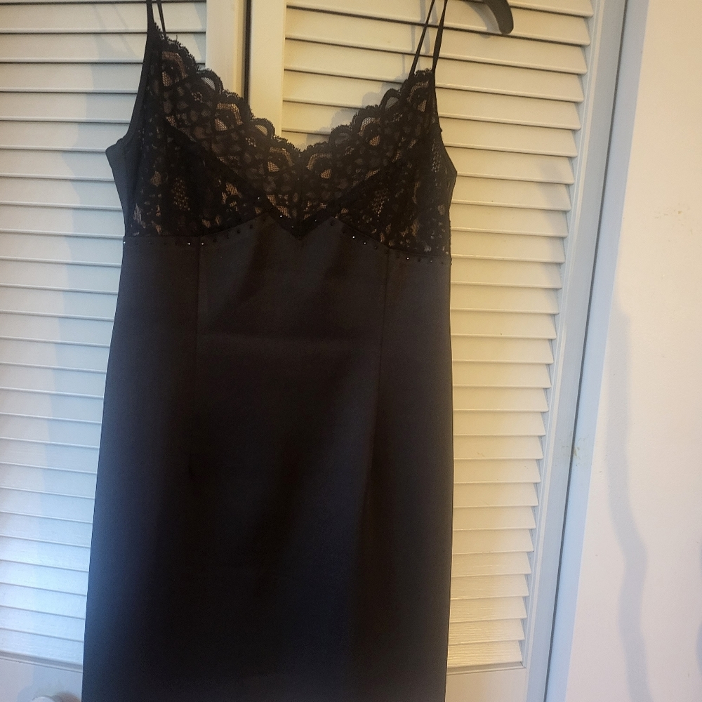 LBD Classy Black Dinner Dress by Lau dry Shelli Segal
